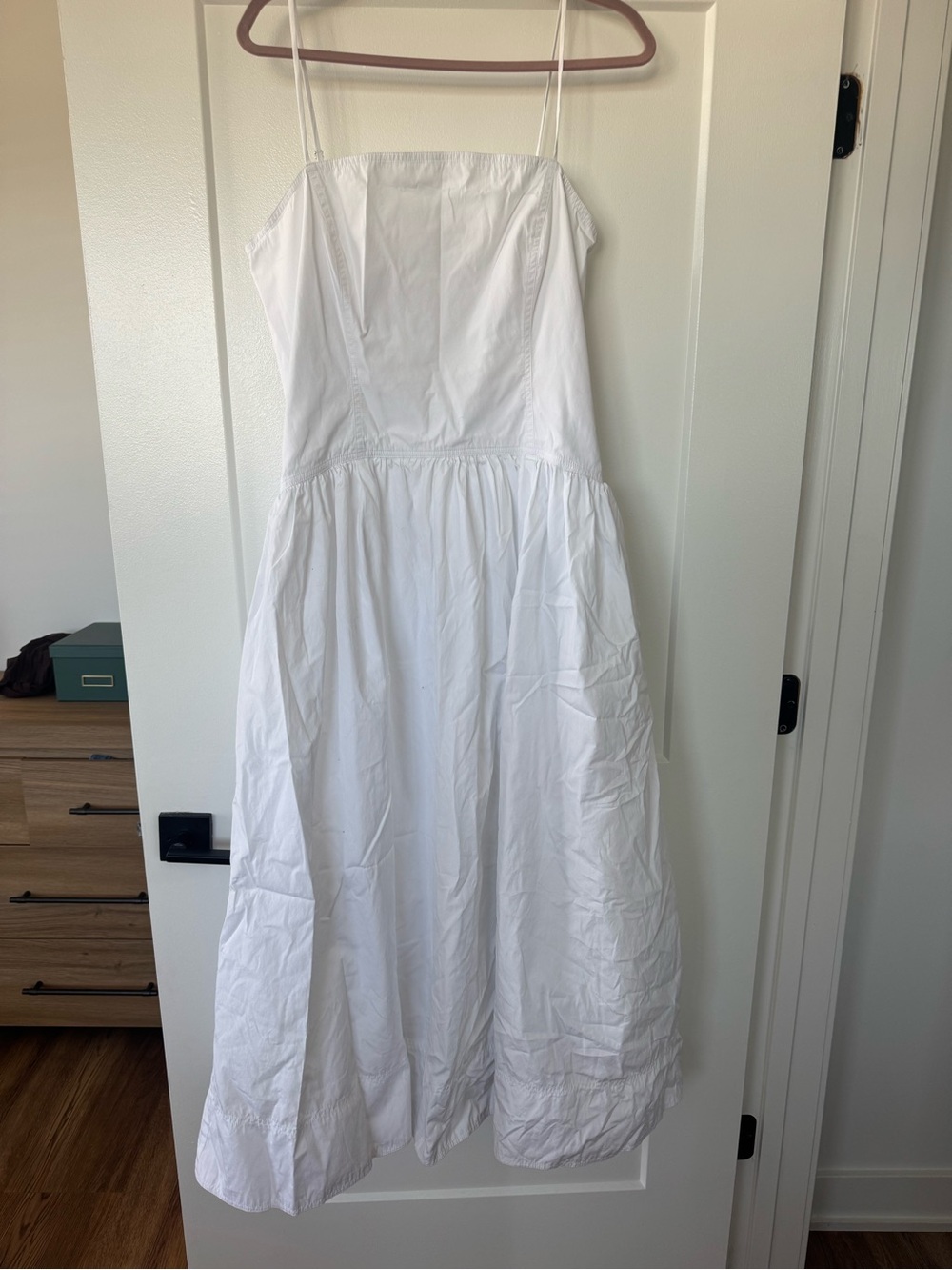Madewell - Poplin White Spaghetti-Strap Dress